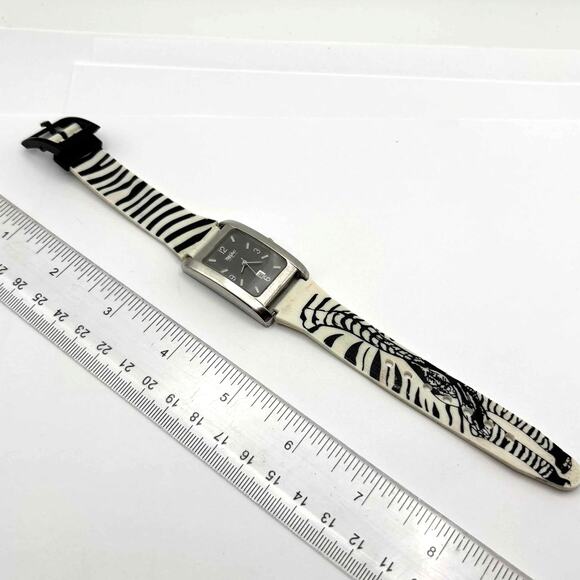 Silver Zebra Mossimo Men's Watch - Picture 4 of 5